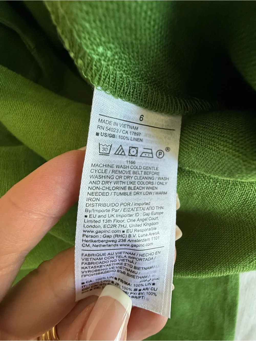 Banana Republic 100% European Linen Wide Leg Jumpsuit Green NWT Sz 6